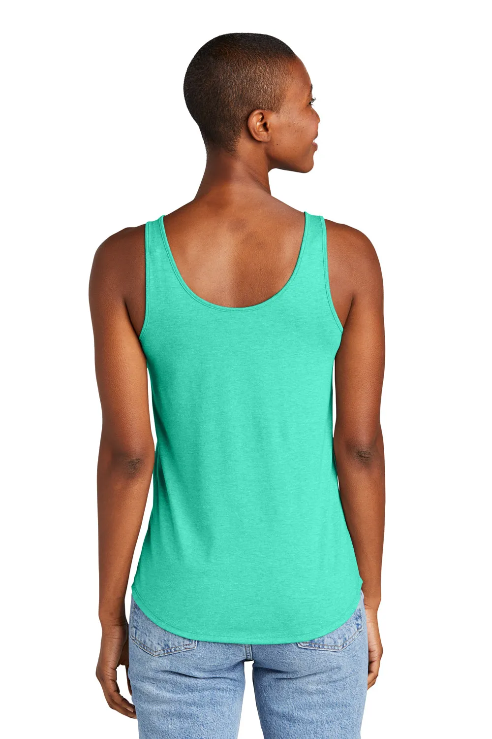 District Womens Perfect Tri Relaxed Tank Top - Heather Aqua Blue  Buy new Clothing District