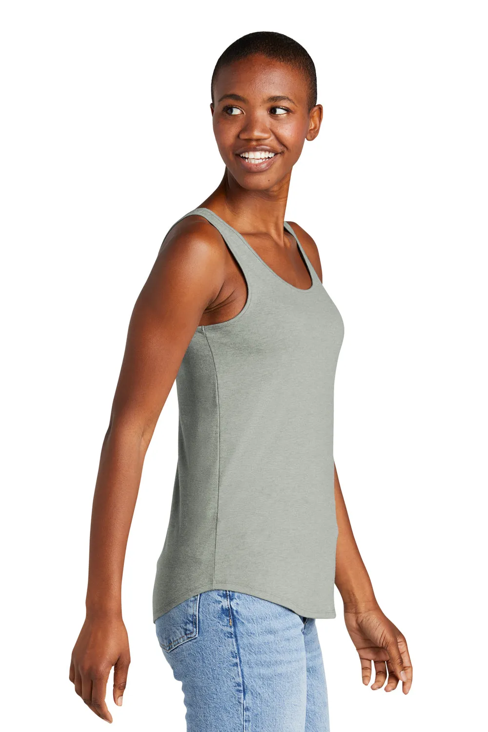 District Womens Perfect Tri Relaxed Tank Top - Heather Grey  Buy new Clothing District