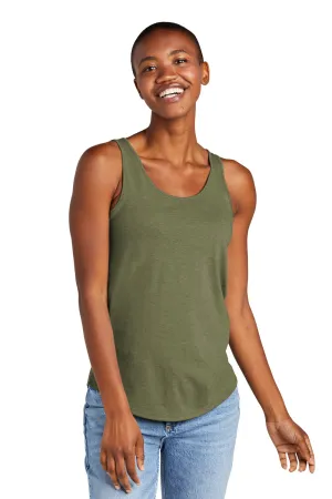 District Womens Perfect Tri Relaxed Tank Top - Military Green Frost  Buy new Clothing District