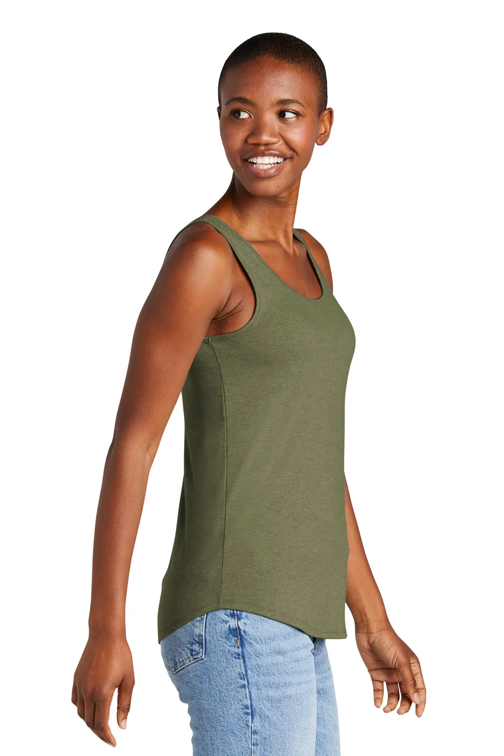 District Womens Perfect Tri Relaxed Tank Top - Military Green Frost  Buy new Clothing District