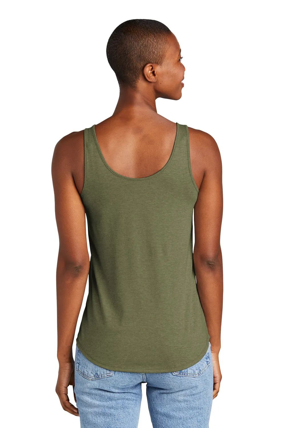 District Womens Perfect Tri Relaxed Tank Top - Military Green Frost  Buy new Clothing District