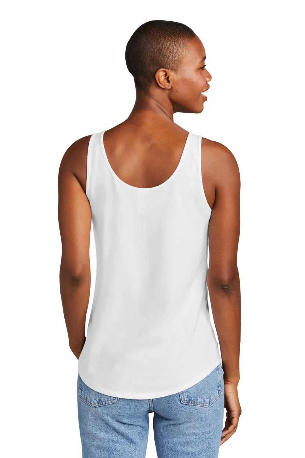 District Womens Perfect Tri Relaxed Tank Top - White  Buy new Clothing District