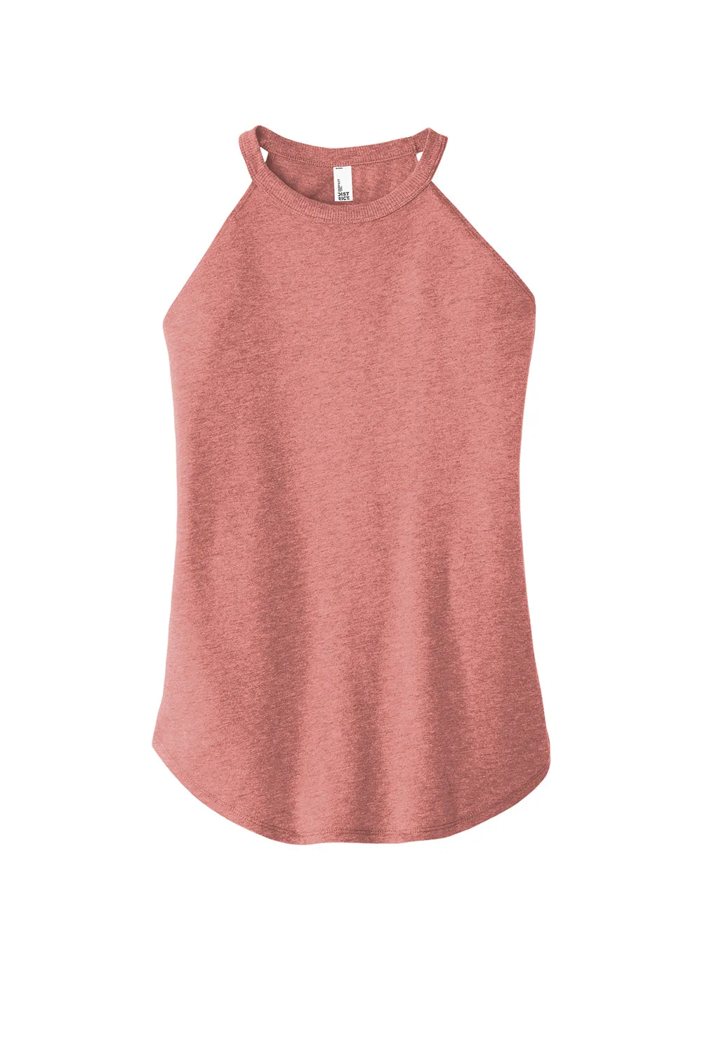 District Womens Perfect Tri Rocker Tank Top - Blush Pink Frost  Buy new Clothing District