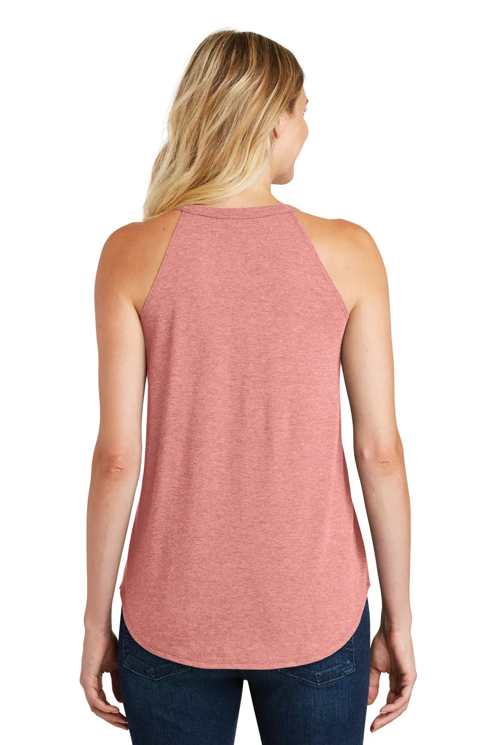 District Womens Perfect Tri Rocker Tank Top - Blush Pink Frost  Buy new Clothing District