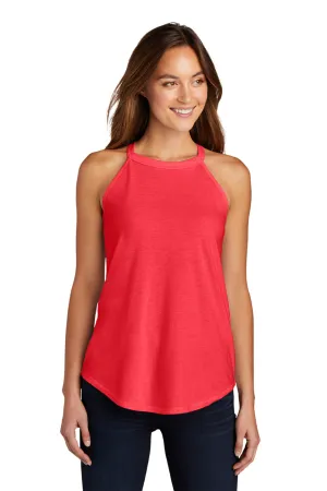 District Womens Perfect Tri Rocker Tank Top - Red Frost  Buy new Clothing District