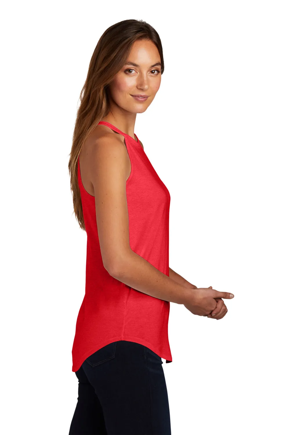District Womens Perfect Tri Rocker Tank Top - Red Frost  Buy new Clothing District