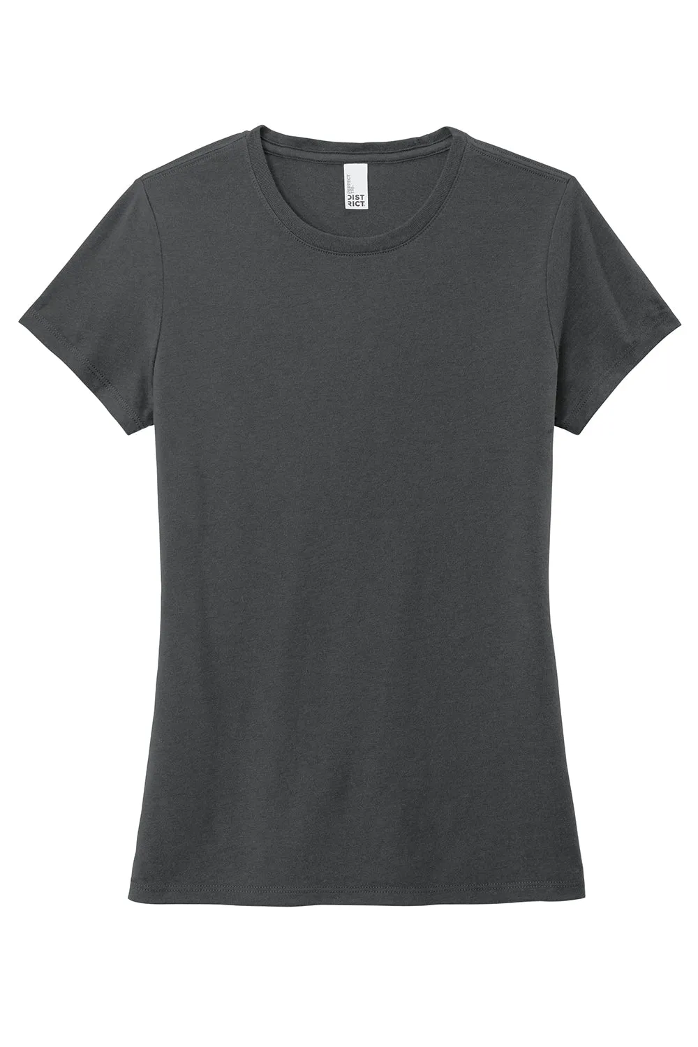 District Womens Perfect Tri Short Sleeve Crewneck T-Shirt - Charcoal Grey  Buy new Clothing District