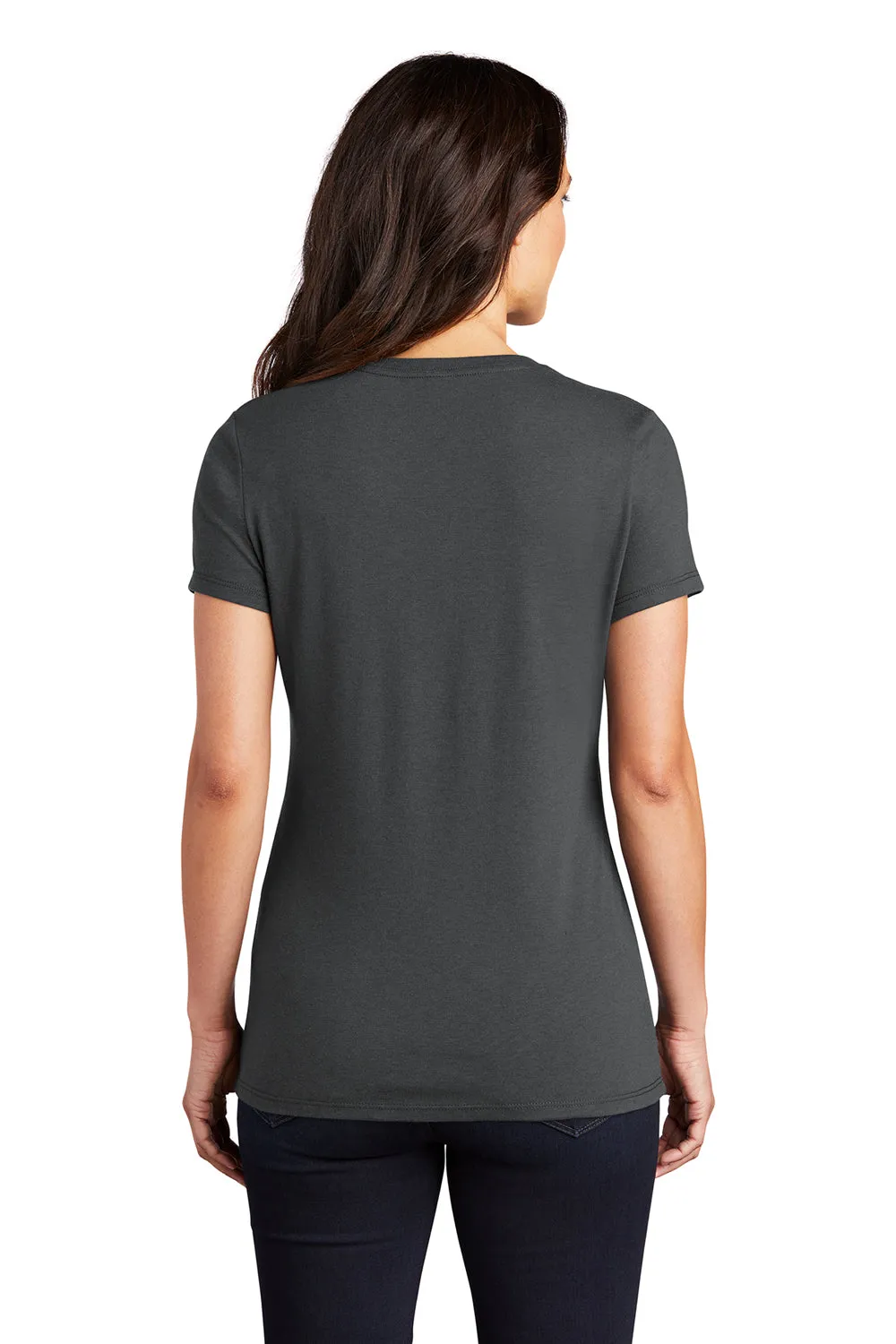 District Womens Perfect Tri Short Sleeve Crewneck T-Shirt - Charcoal Grey  Buy new Clothing District