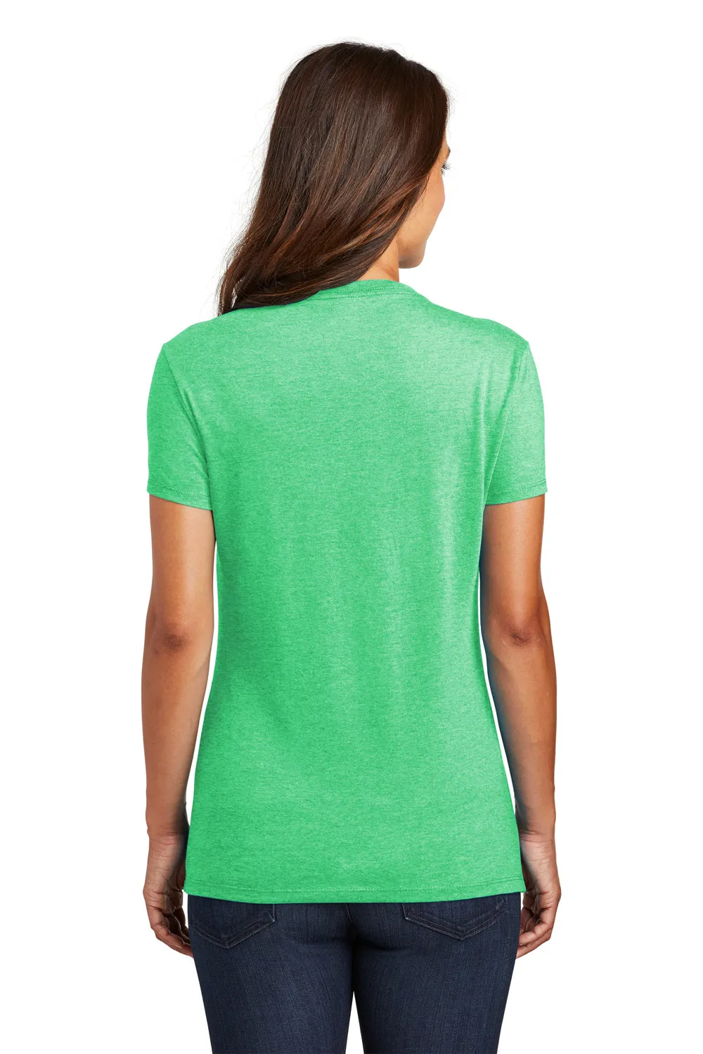 District Womens Perfect Tri Short Sleeve Crewneck T-Shirt - Green Frost  Buy new Clothing District