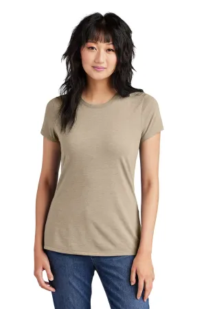 District Womens Perfect Tri Short Sleeve Crewneck T-Shirt - Heather Desert Tan  Buy new Clothing District