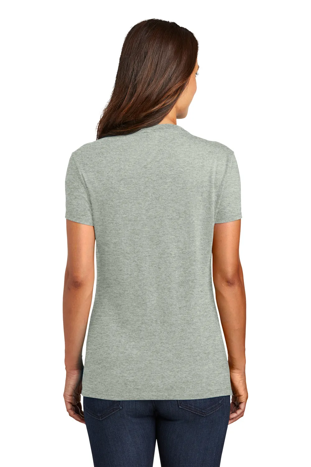 District Womens Perfect Tri Short Sleeve Crewneck T-Shirt - Heather Grey  Buy new Clothing District
