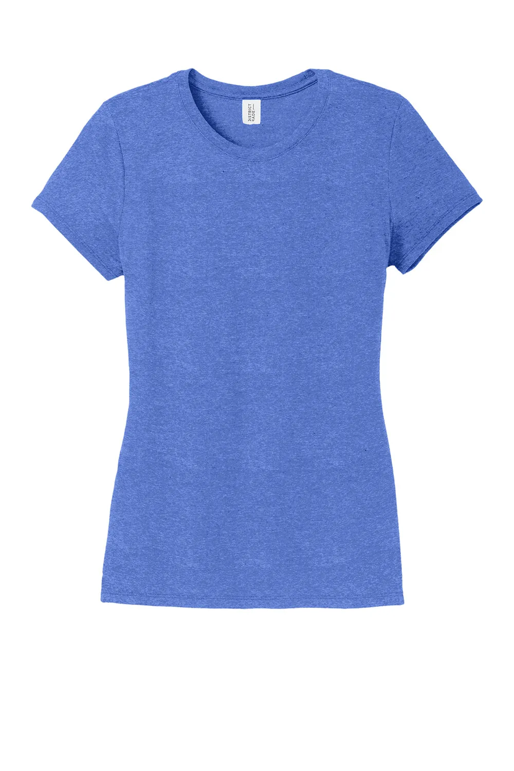 District Womens Perfect Tri Short Sleeve Crewneck T-Shirt - Royal Blue Frost  Buy new Clothing District