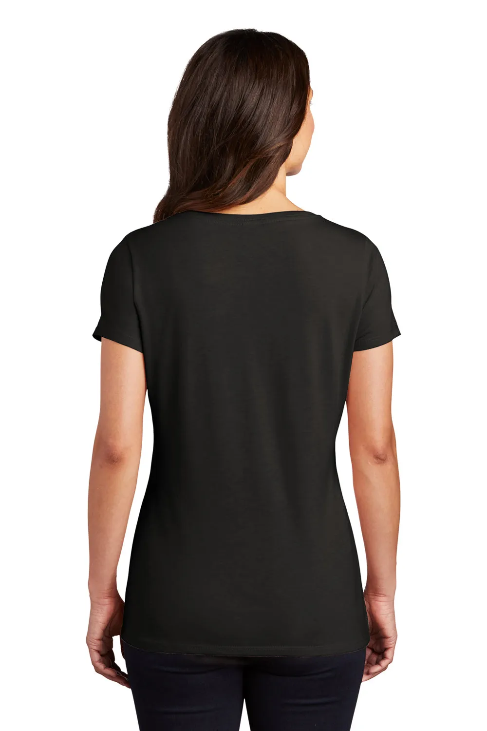 District Womens Perfect Tri Short Sleeve V-Neck T-Shirt - Black  Buy new Clothing District