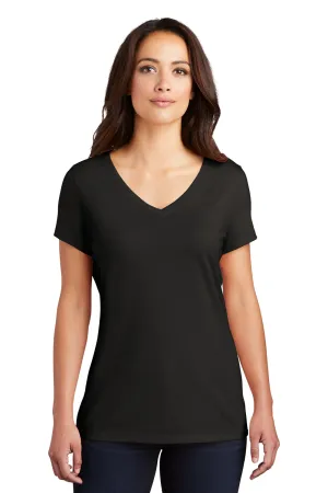 District Womens Perfect Tri Short Sleeve V-Neck T-Shirt - Black  Buy new Clothing District