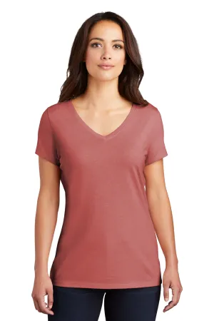 District Womens Perfect Tri Short Sleeve V-Neck T-Shirt - Blush Frost  Buy new Clothing District