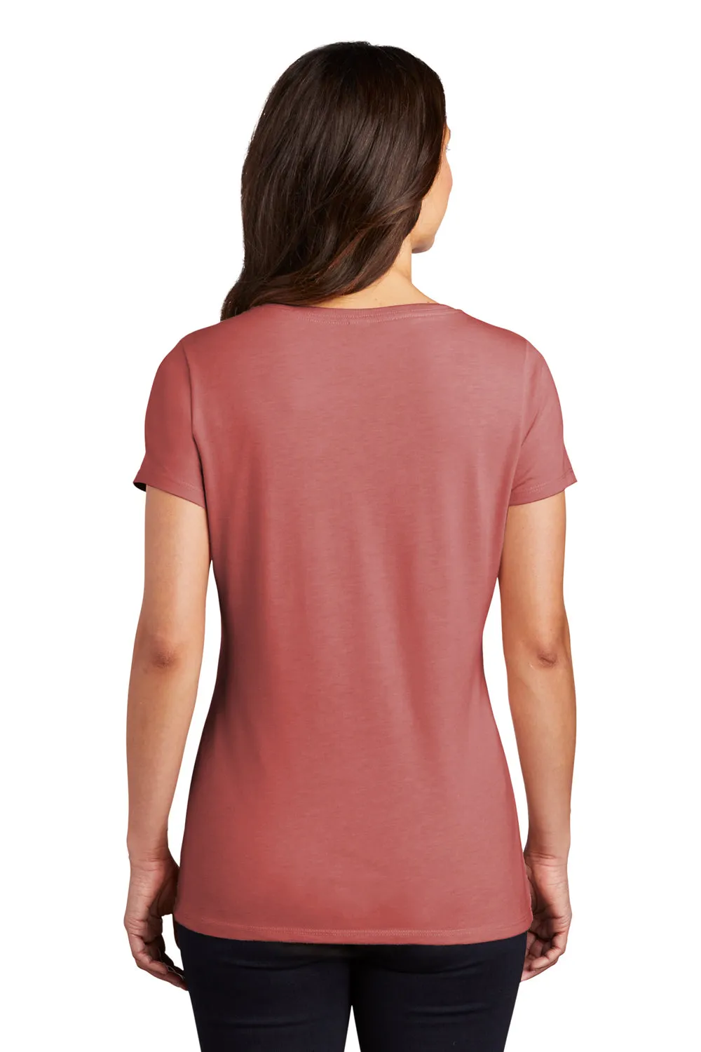 District Womens Perfect Tri Short Sleeve V-Neck T-Shirt - Blush Frost  Buy new Clothing District