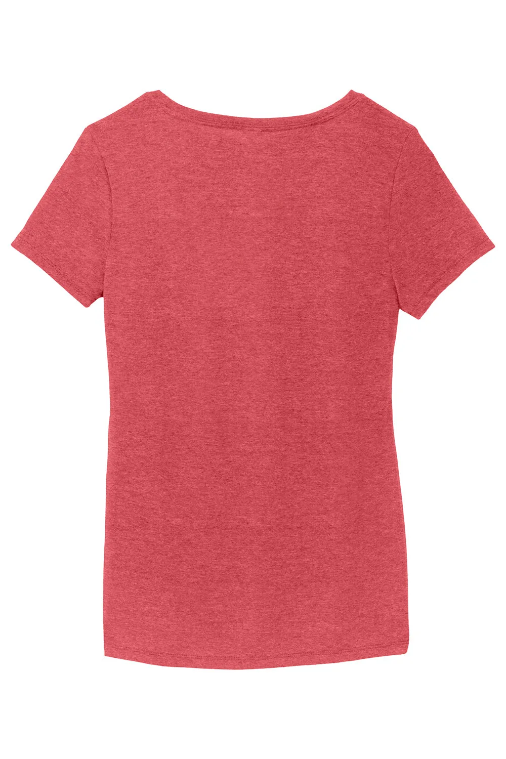 District Womens Perfect Tri Short Sleeve V-Neck T-Shirt - Red Frost  Buy new Clothing District