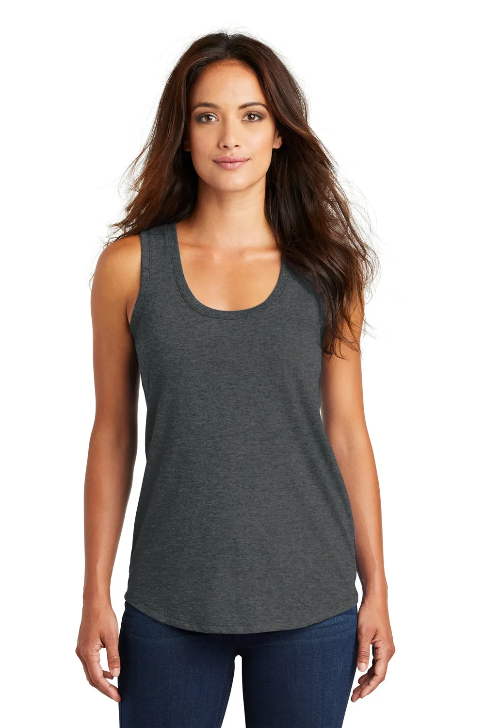 District Womens Perfect Tri Tank Top - Black Frost  Buy new Clothing District