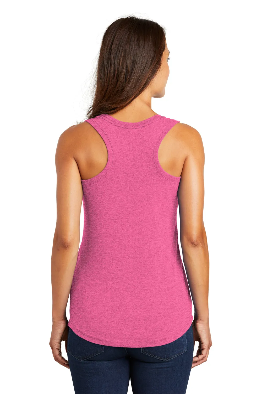 District Womens Perfect Tri Tank Top - Fuchsia Pink Frost  Buy new Clothing District