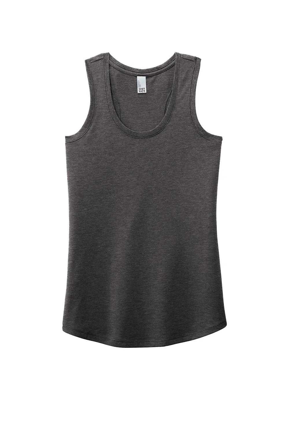 District Womens Perfect Tri Tank Top - Heather Charcoal Grey  Buy new Clothing District