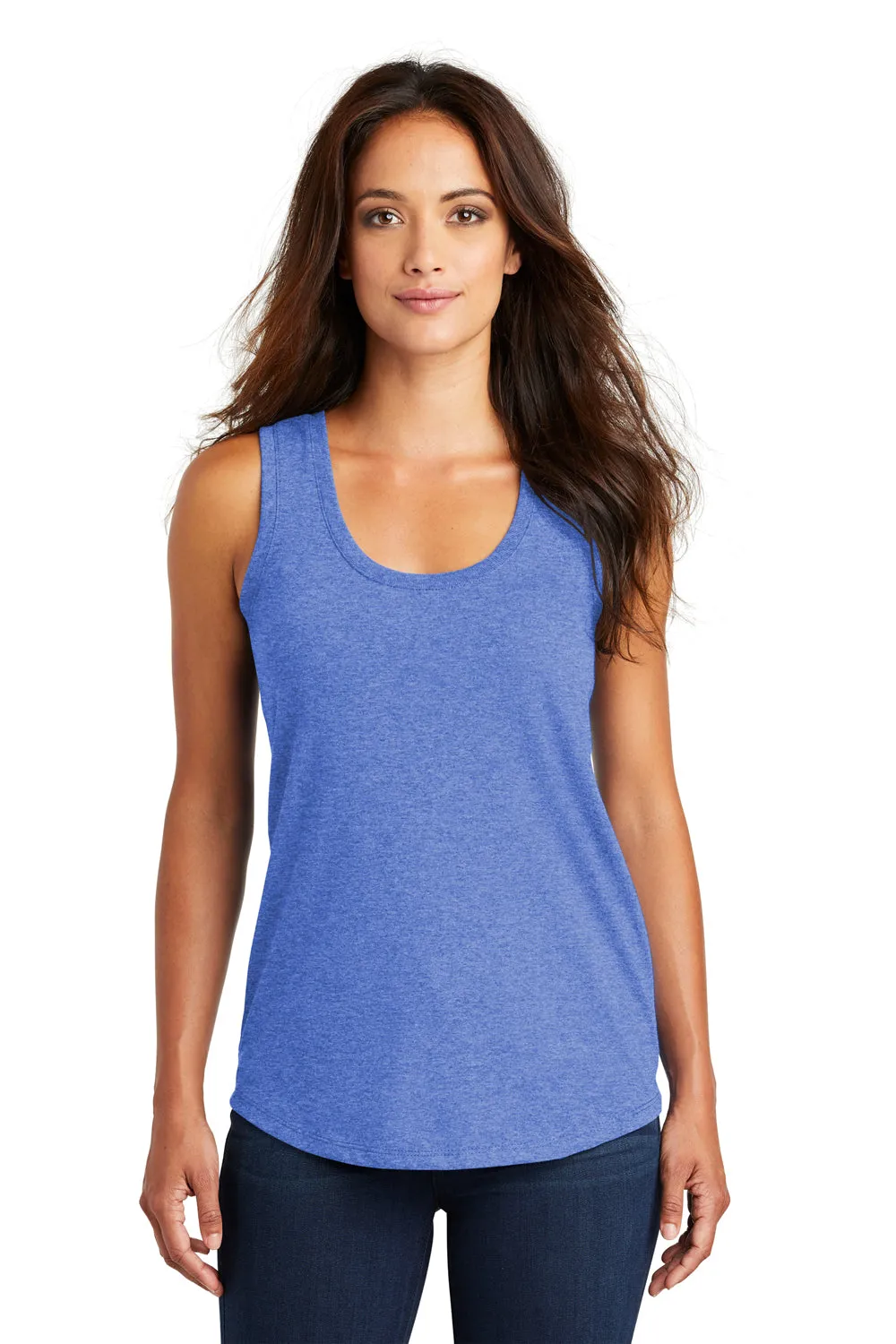 District Womens Perfect Tri Tank Top - Royal Blue Frost  Buy new Clothing District