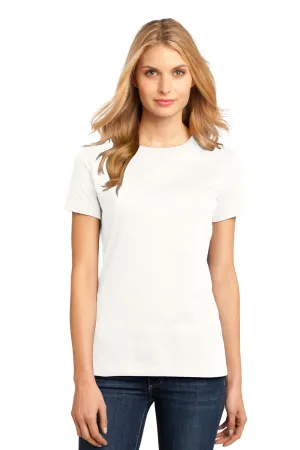 District Womens Perfect Weight Short Sleeve Crewneck T-Shirt - Bright White  Buy new Clothing District