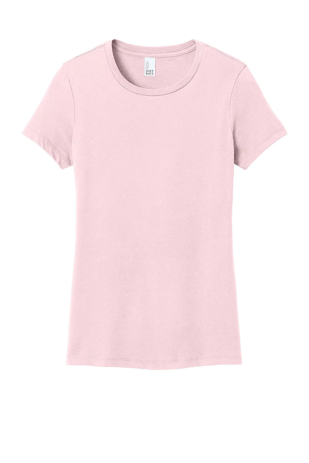 District Womens Perfect Weight Short Sleeve Crewneck T-Shirt - Carnation Pink  Buy new Clothing District