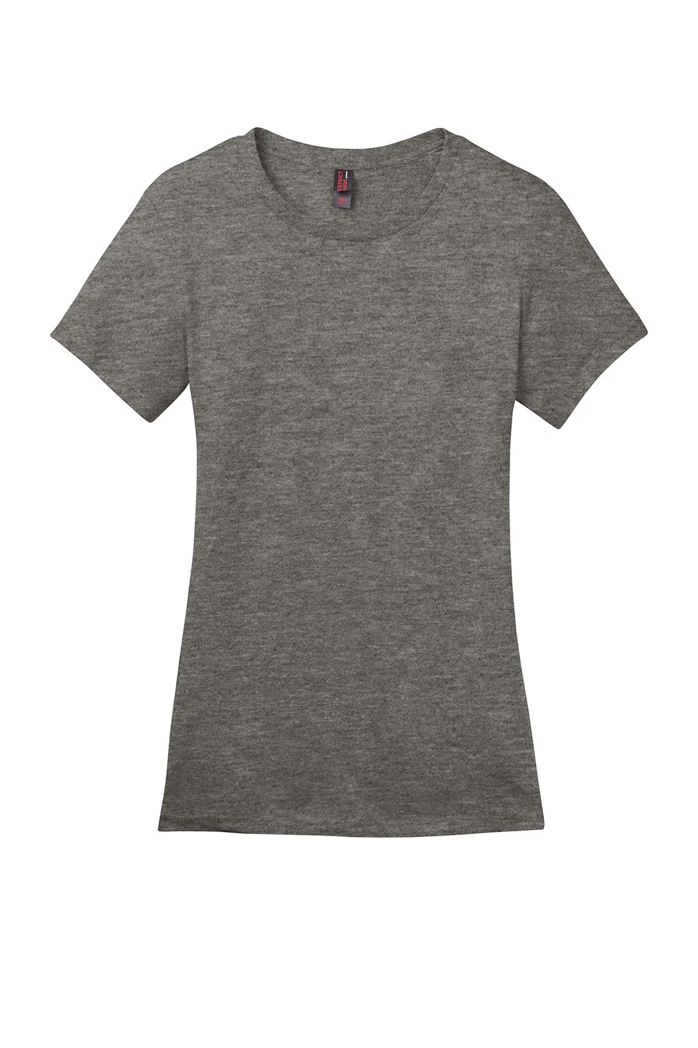 District Womens Perfect Weight Short Sleeve Crewneck T-Shirt - Heather Charcoal Grey  Buy new Clothing District