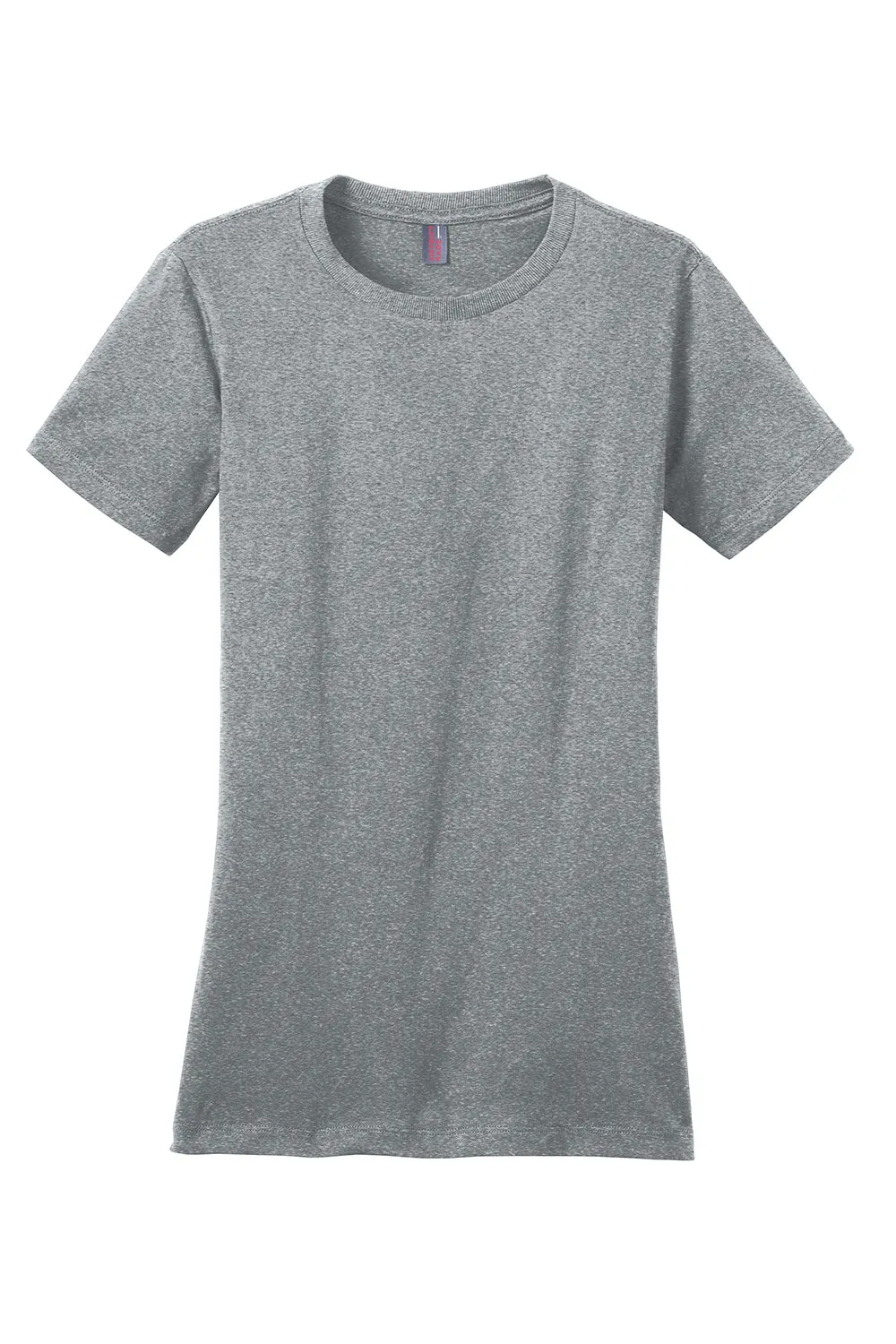 District Womens Perfect Weight Short Sleeve Crewneck T-Shirt - Heather Steel Grey  Buy new Clothing District