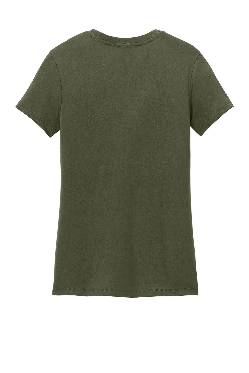 District Womens Perfect Weight Short Sleeve Crewneck T-Shirt - Military Green  Buy new Clothing District