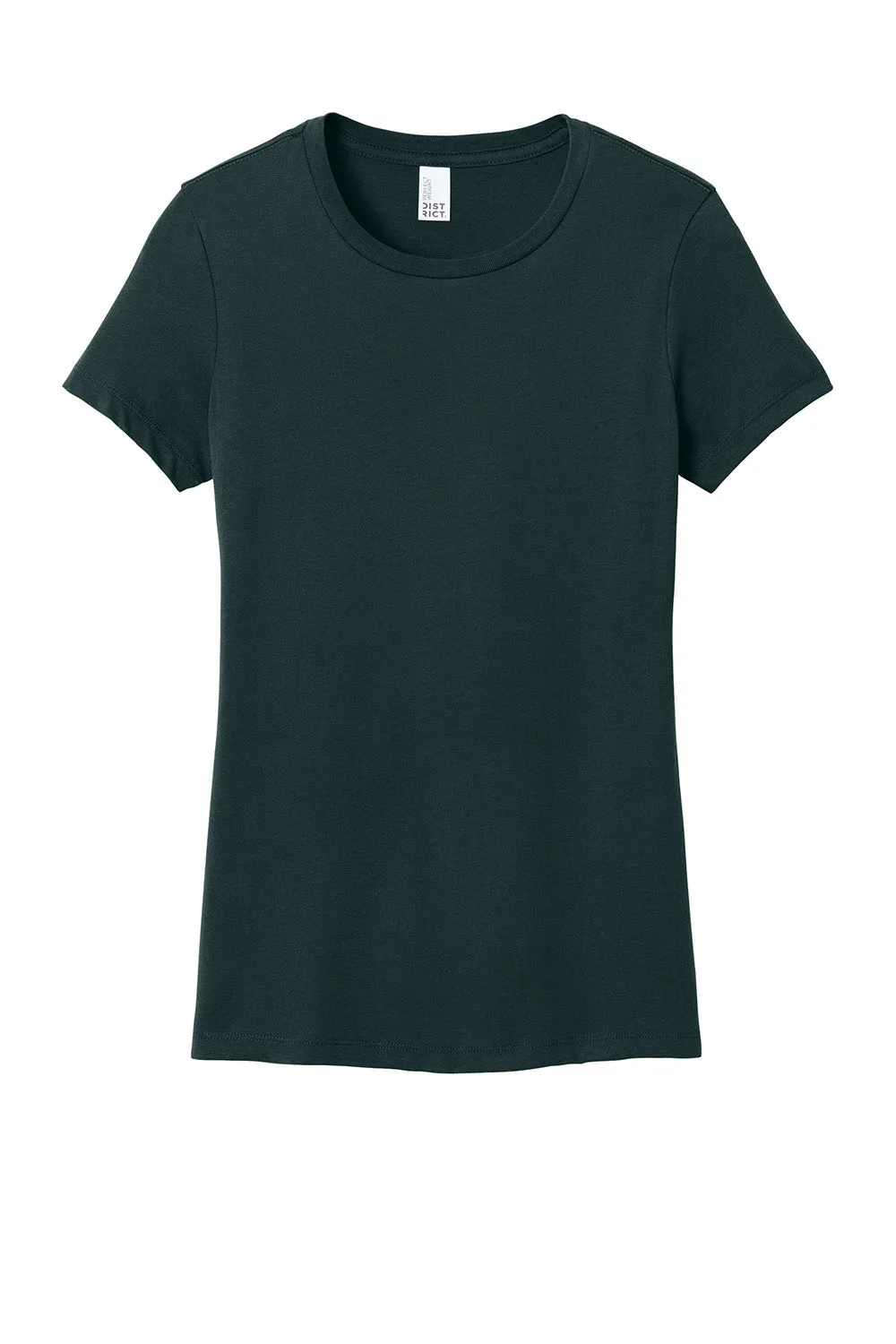 District Womens Perfect Weight Short Sleeve Crewneck T-Shirt - Rainforest Green  Buy new Clothing District
