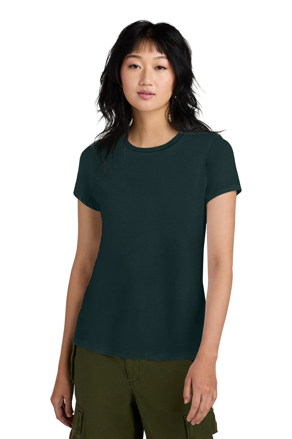 District Womens Perfect Weight Short Sleeve Crewneck T-Shirt - Rainforest Green  Buy new Clothing District