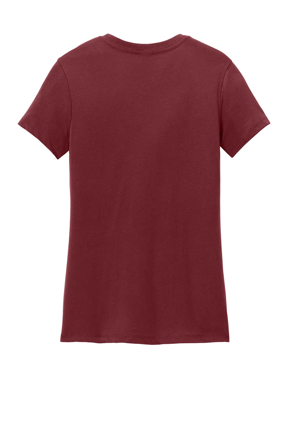 District Womens Perfect Weight Short Sleeve Crewneck T-Shirt - Sangria Red - Closeout  Buy new Clothing District