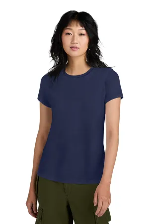District Womens Perfect Weight Short Sleeve Crewneck T-Shirt - Tanzanite Blue  Buy new Clothing District