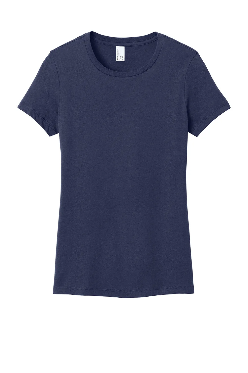 District Womens Perfect Weight Short Sleeve Crewneck T-Shirt - Tanzanite Blue  Buy new Clothing District