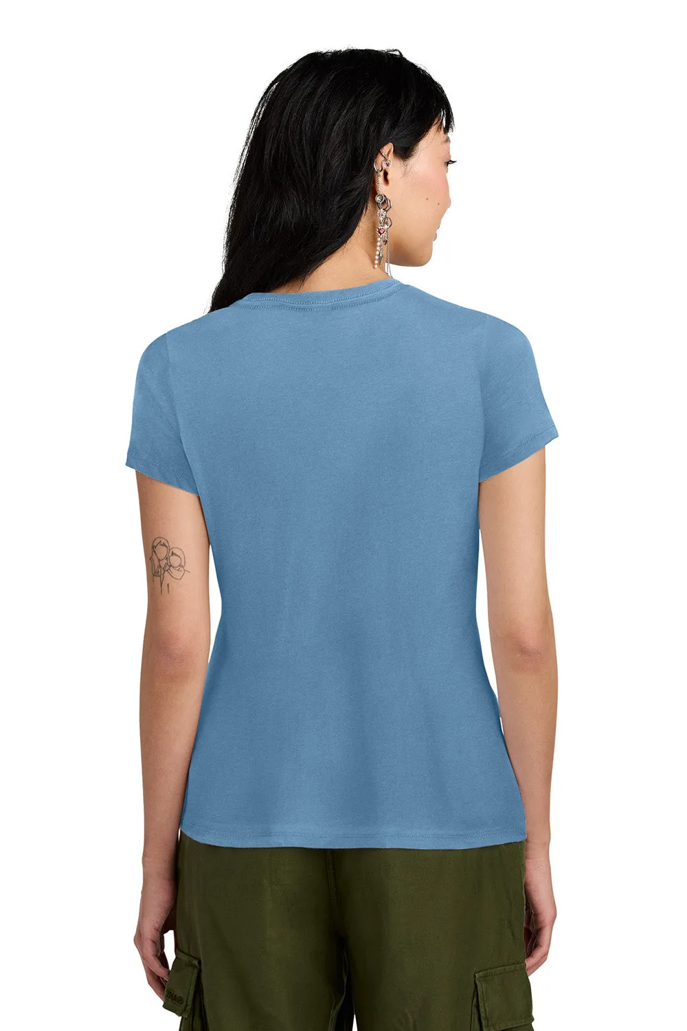 District Womens Perfect Weight Short Sleeve Crewneck T-Shirt - Tundra Blue  Buy new Clothing District