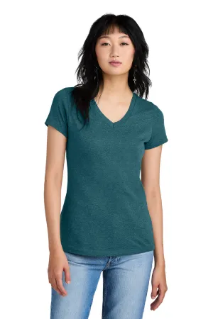 District Womens Perfect Weight Short Sleeve V-Neck T-Shirt - Heather Caribbean Blue  Buy new Clothing District