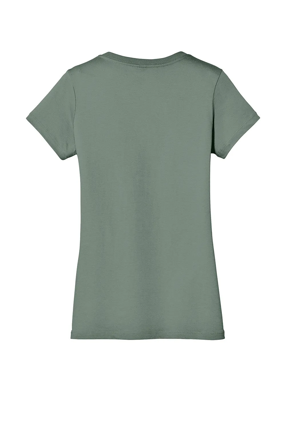 District Womens Perfect Weight Short Sleeve V-Neck T-Shirt - Laurel Green  Buy new Clothing District