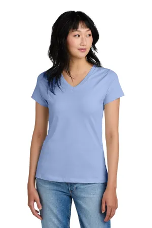 District Womens Perfect Weight Short Sleeve V-Neck T-Shirt - Soft Lilac  Buy new Clothing District