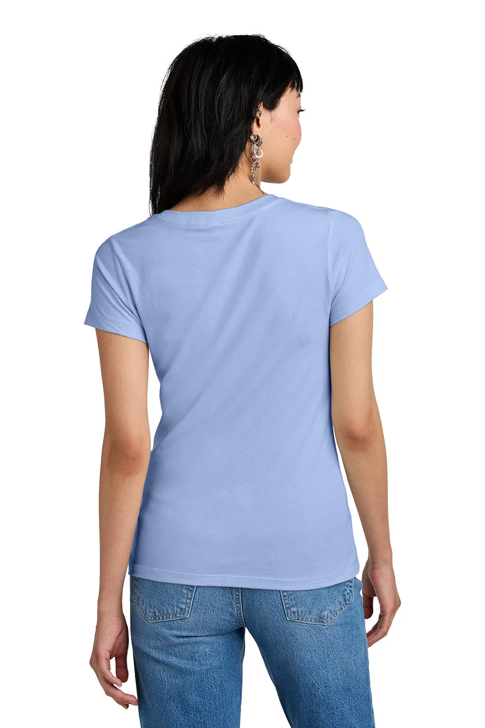 District Womens Perfect Weight Short Sleeve V-Neck T-Shirt - Soft Lilac  Buy new Clothing District