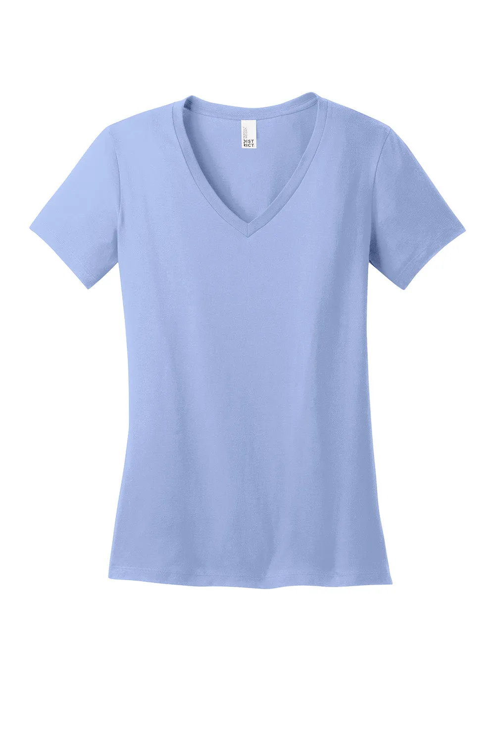 District Womens Perfect Weight Short Sleeve V-Neck T-Shirt - Soft Lilac  Buy new Clothing District