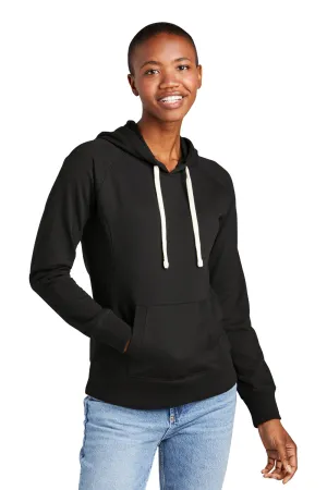District Womens Re-Fleece Hooded Sweatshirt Hoodie w/ Pouch Pocket - Black  Buy new Clothing District