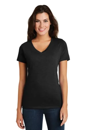 District Womens Super Slub Short Sleeve V-Neck T-Shirt - Black - Closeout  Buy new Clothing District