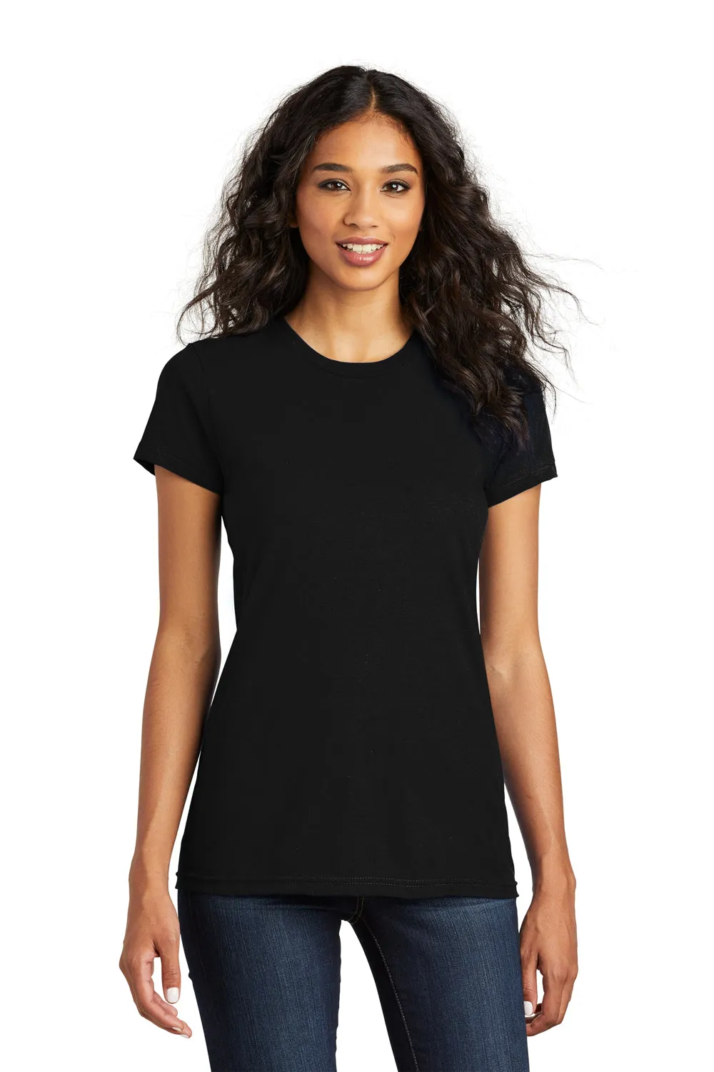 District Womens The Concert Short Sleeve Crewneck T-Shirt - Black  Buy new Clothing District