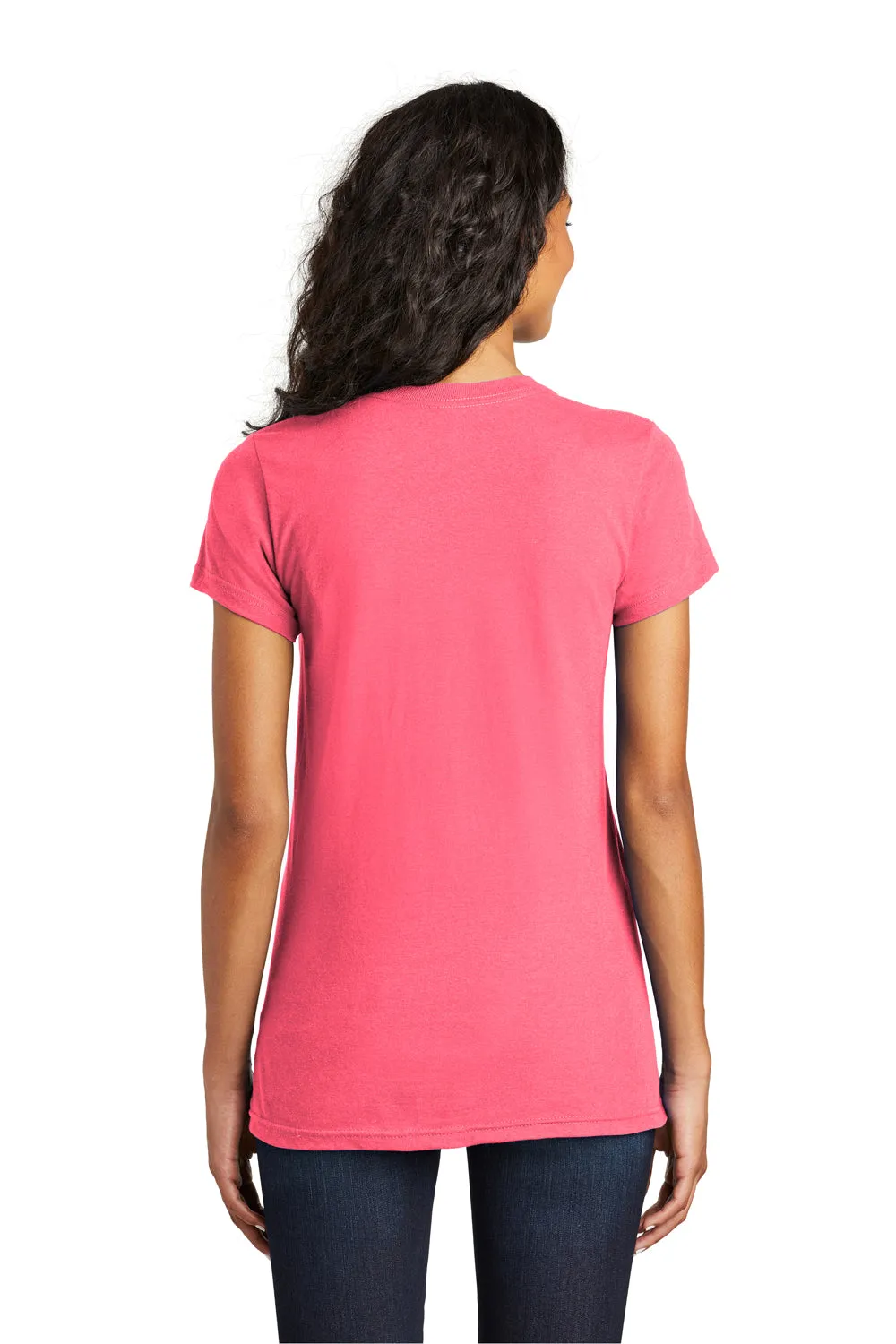 District Womens The Concert Short Sleeve Crewneck T-Shirt - Neon Pink - Closeout  Buy new Clothing District