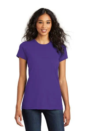 District Womens The Concert Short Sleeve Crewneck T-Shirt - Purple - Closeout  Buy new Clothing District