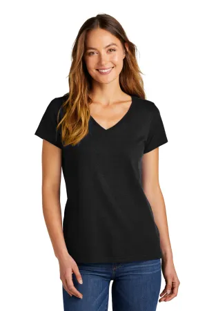 District Womens The Concert Short Sleeve V-Neck T-Shirt - Black  Buy new Clothing District