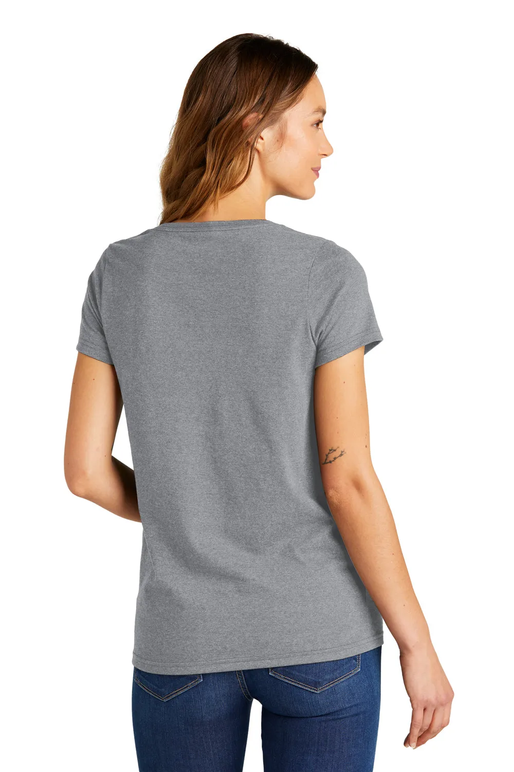 District Womens The Concert Short Sleeve V-Neck T-Shirt - Heather Grey  Buy new Clothing District