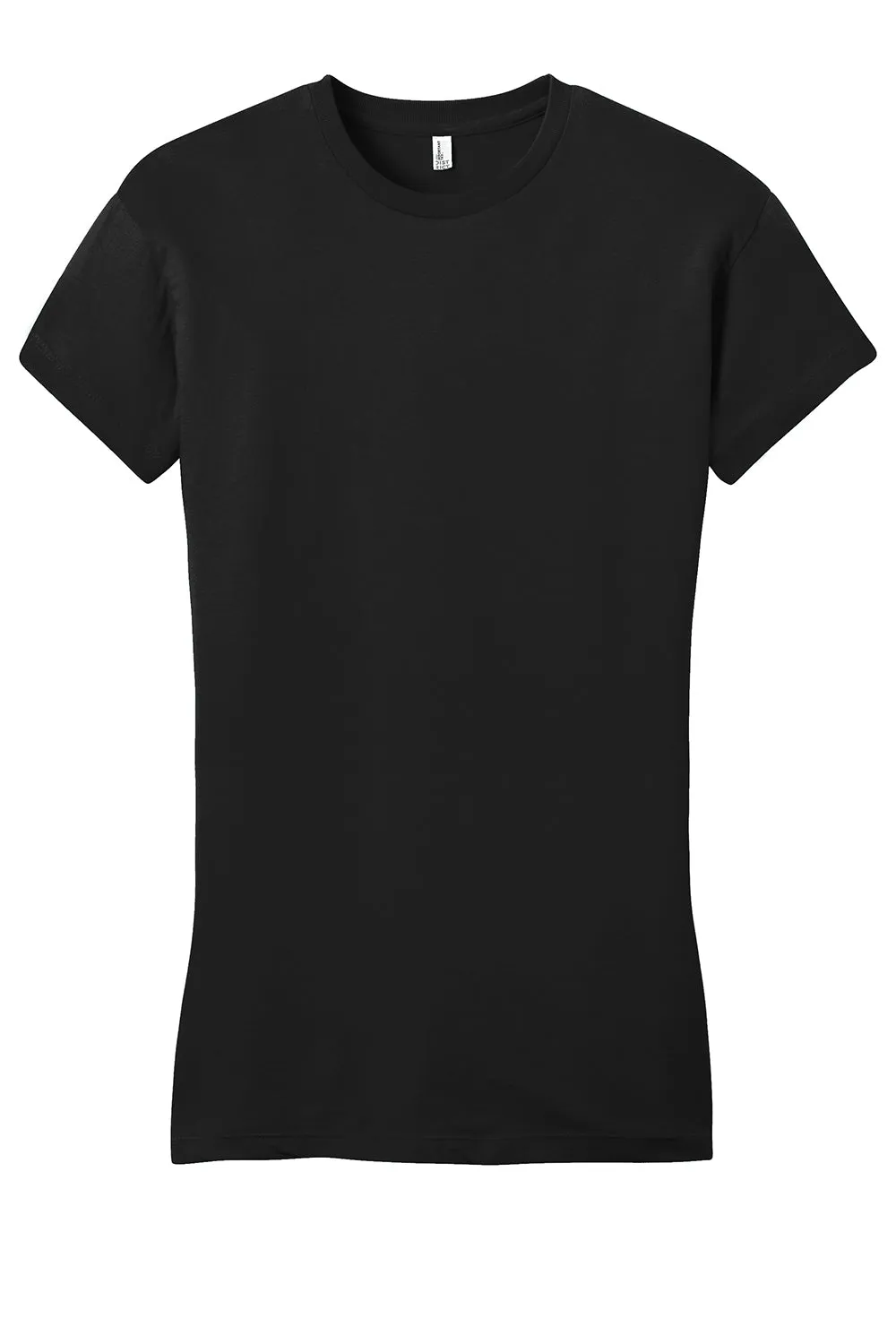 District Womens Very Important Short Sleeve Crewneck T-Shirt - Black  Buy new Clothing District