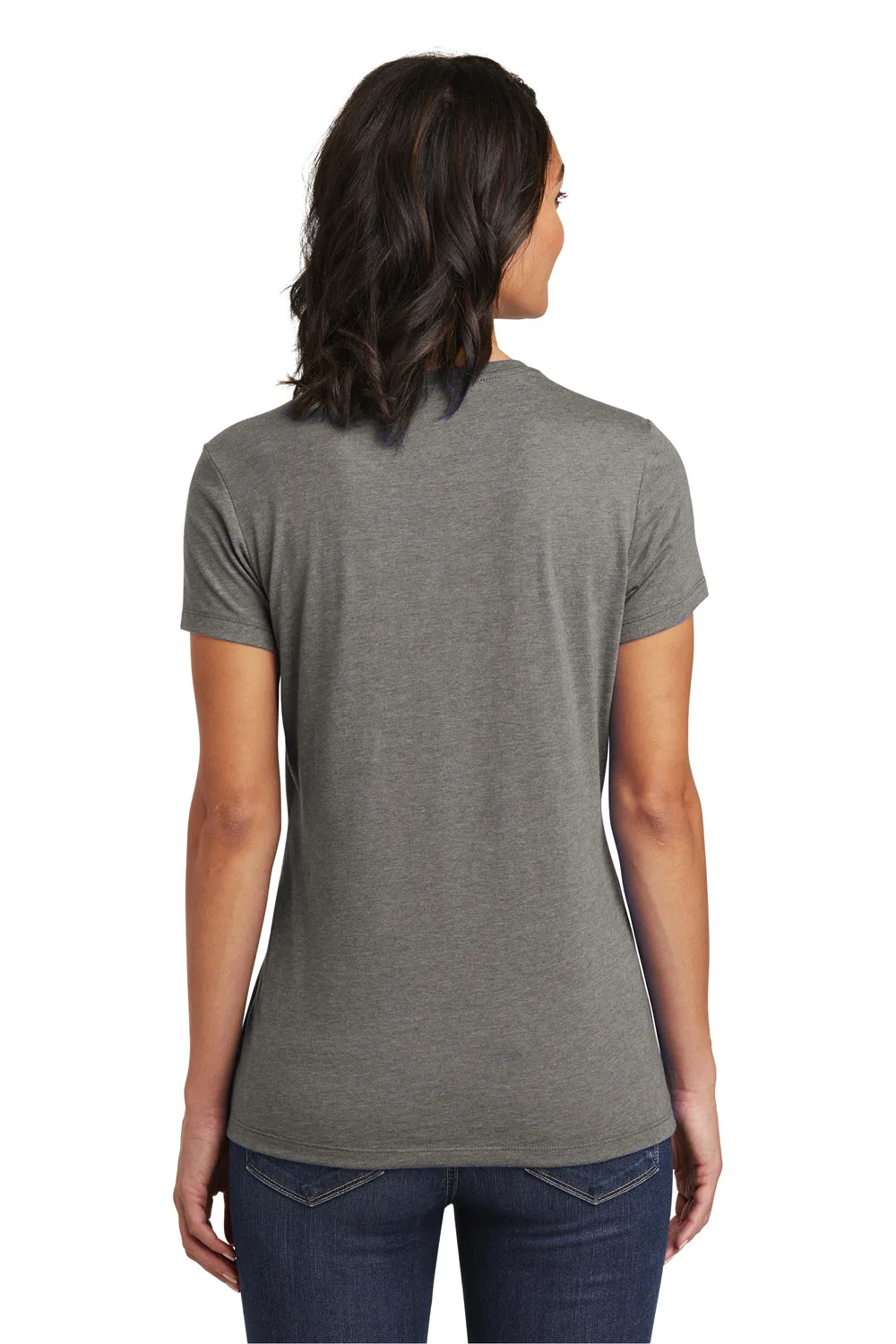 District Womens Very Important Short Sleeve Crewneck T-Shirt - Grey Frost  Buy new Clothing District